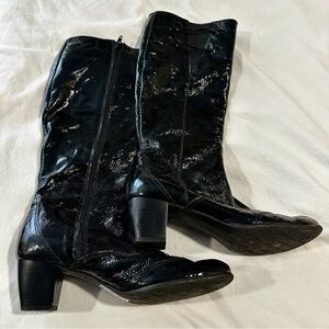 Lodi vintage patent leather boots size 39